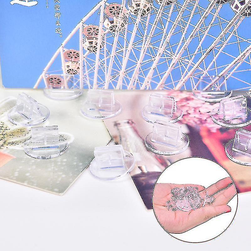 10 Pcs Plastic Cards Stand Unique Transparent Props For Paper Board Games Cards Fino al 55% di sconto