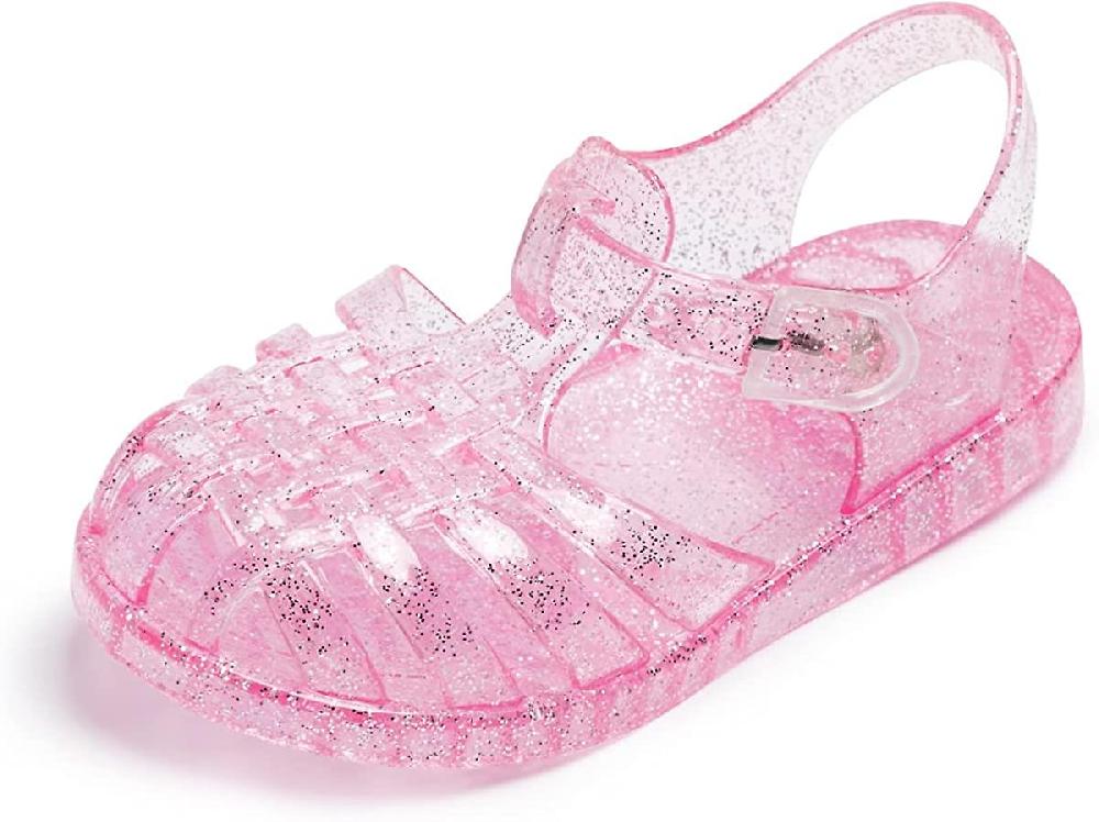 Toddler Girls Jelly Sandals Rubber Sole Closed Toe Princess Flat Summer Shoes Acquista Ora