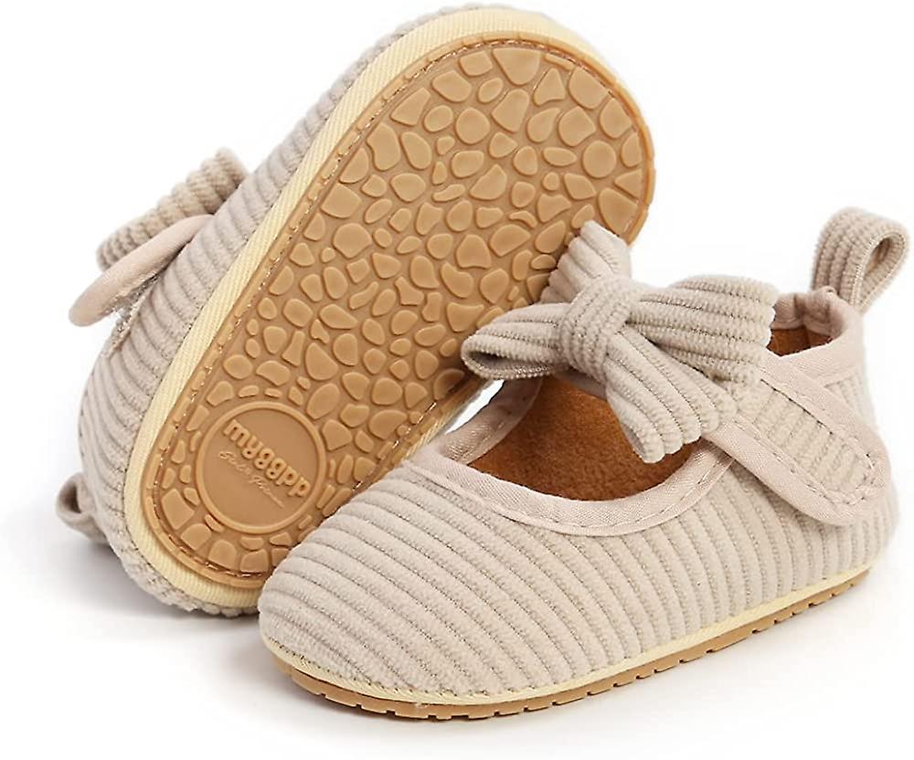 Neonato Mary Jane Flats Arco antiscivolo Soft Sole Princess Toddler First Walkers Sneaker?wedding dress shoes Consegna Veloce