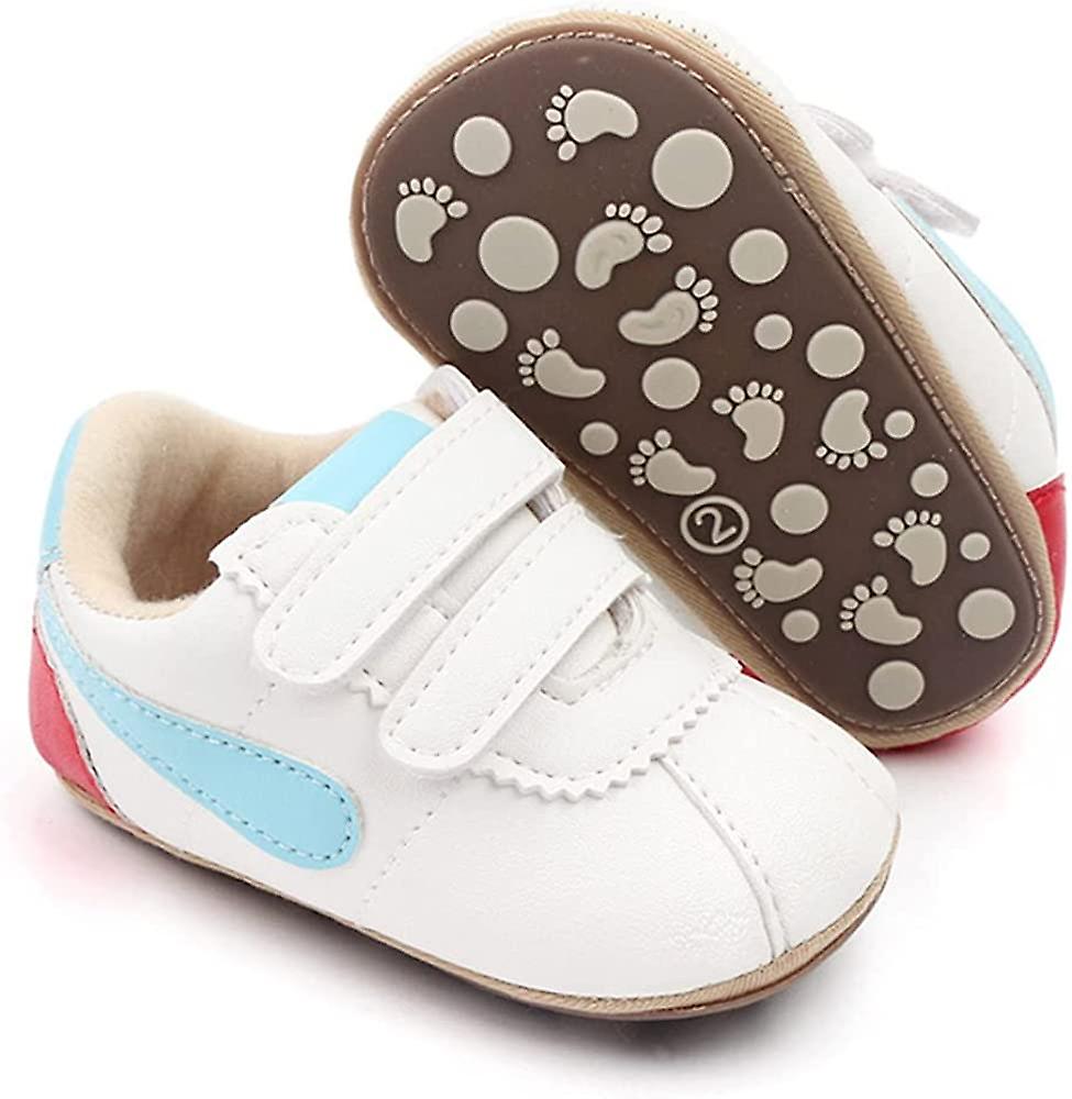 Unsex Baby Boys Girls Pu Leather Shoes Infant Toddler High Top Lace Up Slip On Soft Sole Sneakers Anti Skid Newborn First Walker Shoes Presa