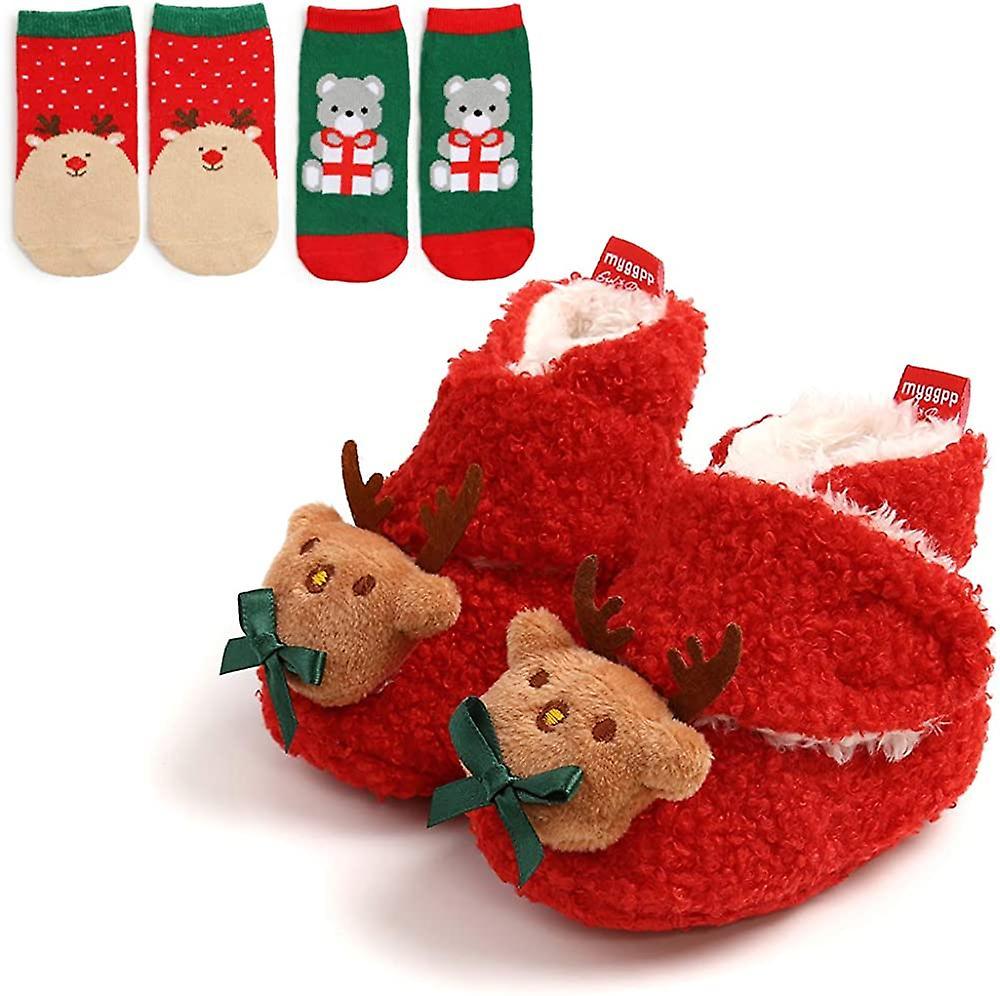 Infant Baby Slippers Girls Boys Booties Warm Baby Socks Shoes Newborn Crib Shoes Baby Footwear Prewalkers Saldi