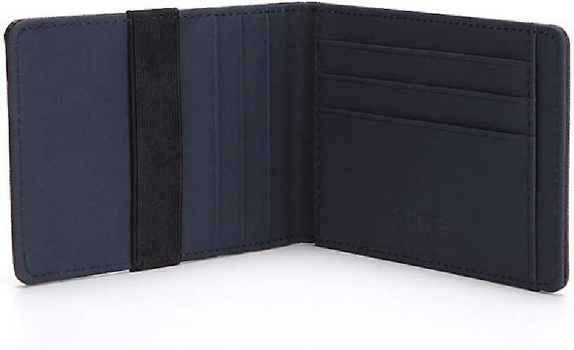 Fida&moon Slim Minimalist Front Pocket Rfid Blocking Leather Wallets For Men Women (blue) Blue Esporta salva