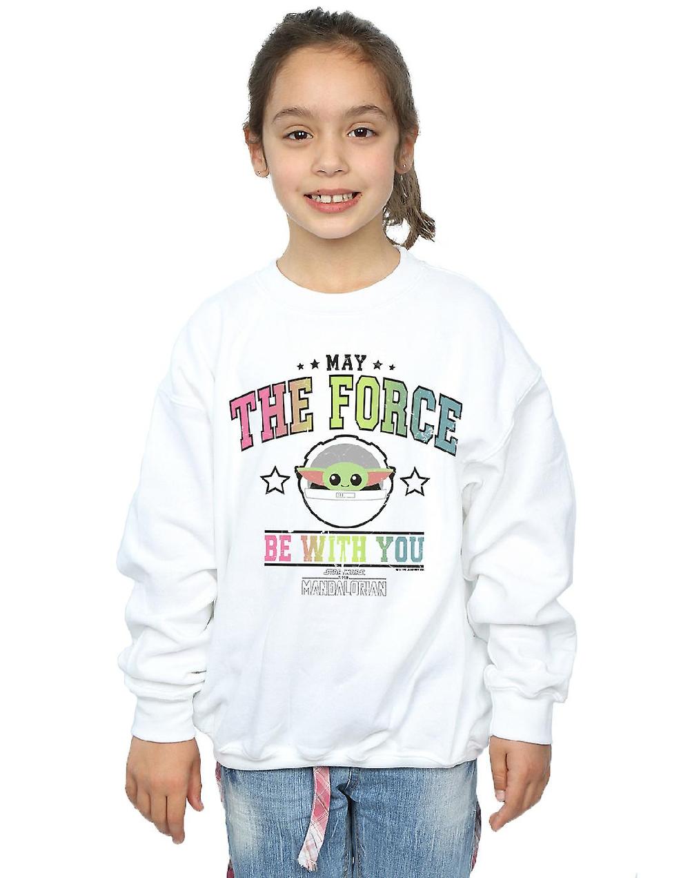 Star Wars Girls The Mandalorian The Force Collegiate Felpa Nuovo