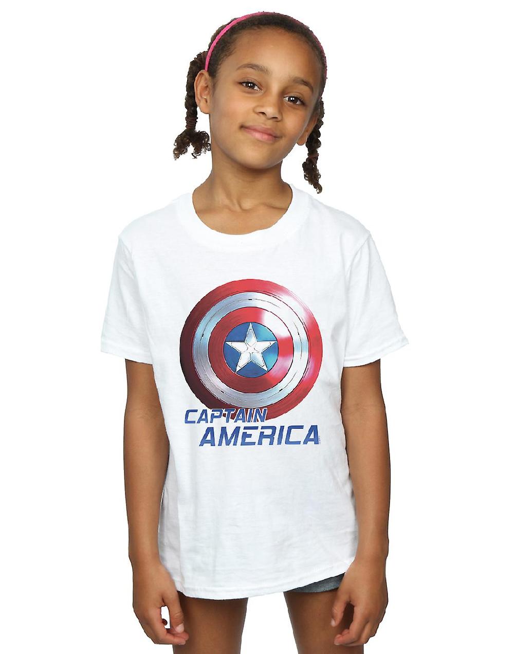 Marvel Girls The Falcon And The Winter Soldier Captain America Shield T-Shirt Convenienza