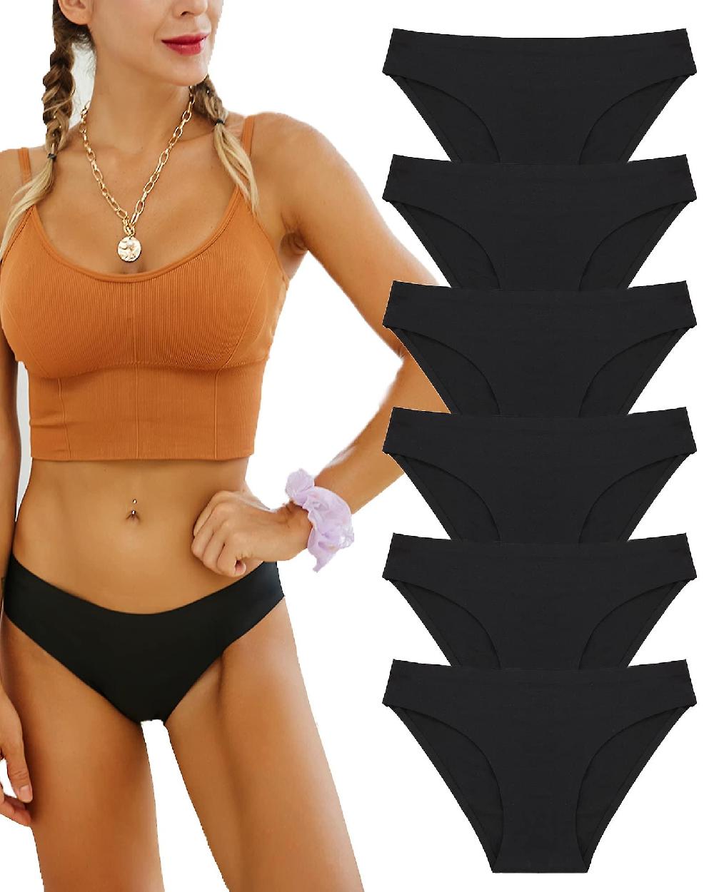 Pack Of 6 Women's Seamless Briefs Seamless Hipster Invisible Underwear Sexy Underwear Comfortable Lingerie Women Panties Bikini Multipack In Saldo