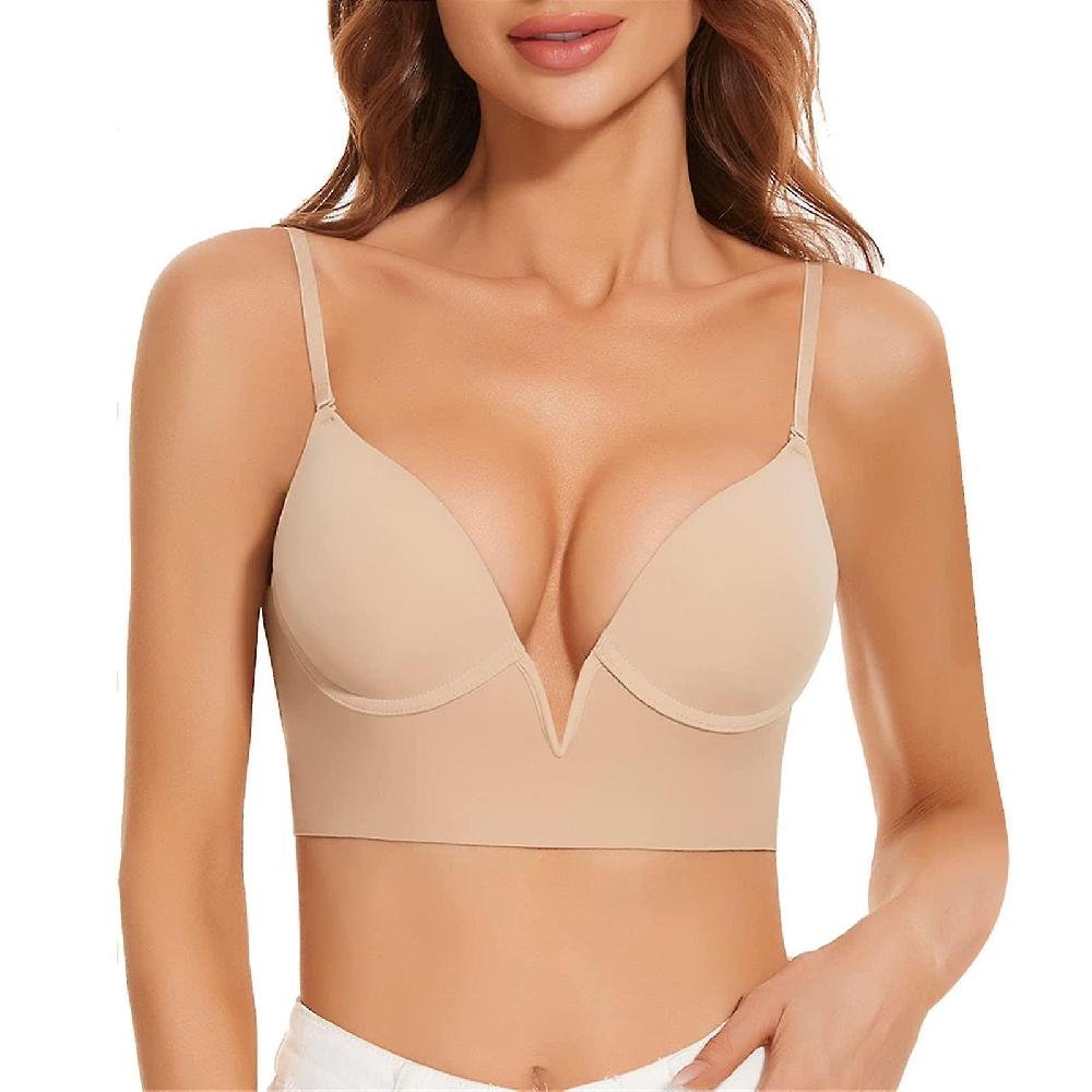 Bra Backless Brasdeep Back For Women Seamless Underwired U Shape Invisible Backless Bra With Convertible Straps Underwired Bra Negozio online di fabbrica