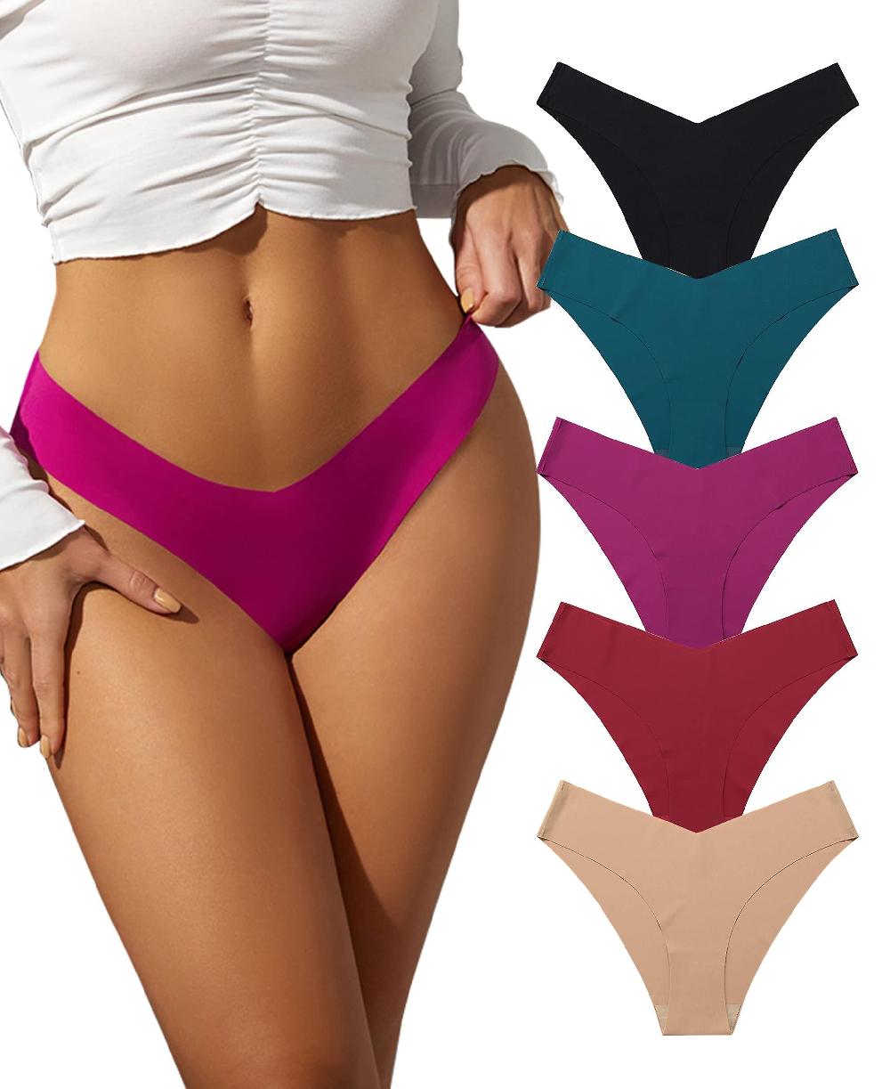 Seamless Briefs Women's Invisible Panties Women Seamless Sexy Bikini Smooth Ice Silk Low Waist Quick Drying Breathable Underwear Pack Of 6 S M L Xl Offerta San Valentino