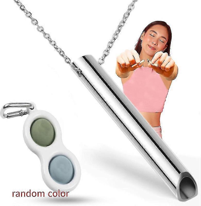 Collana Stop Smoking - Catena Senza Fumo da Uomo - Sollievo dallo Stress dopo aver smesso di fumare - colore acciaio - Codice prodotto 44598 Fino al 50% di sconto