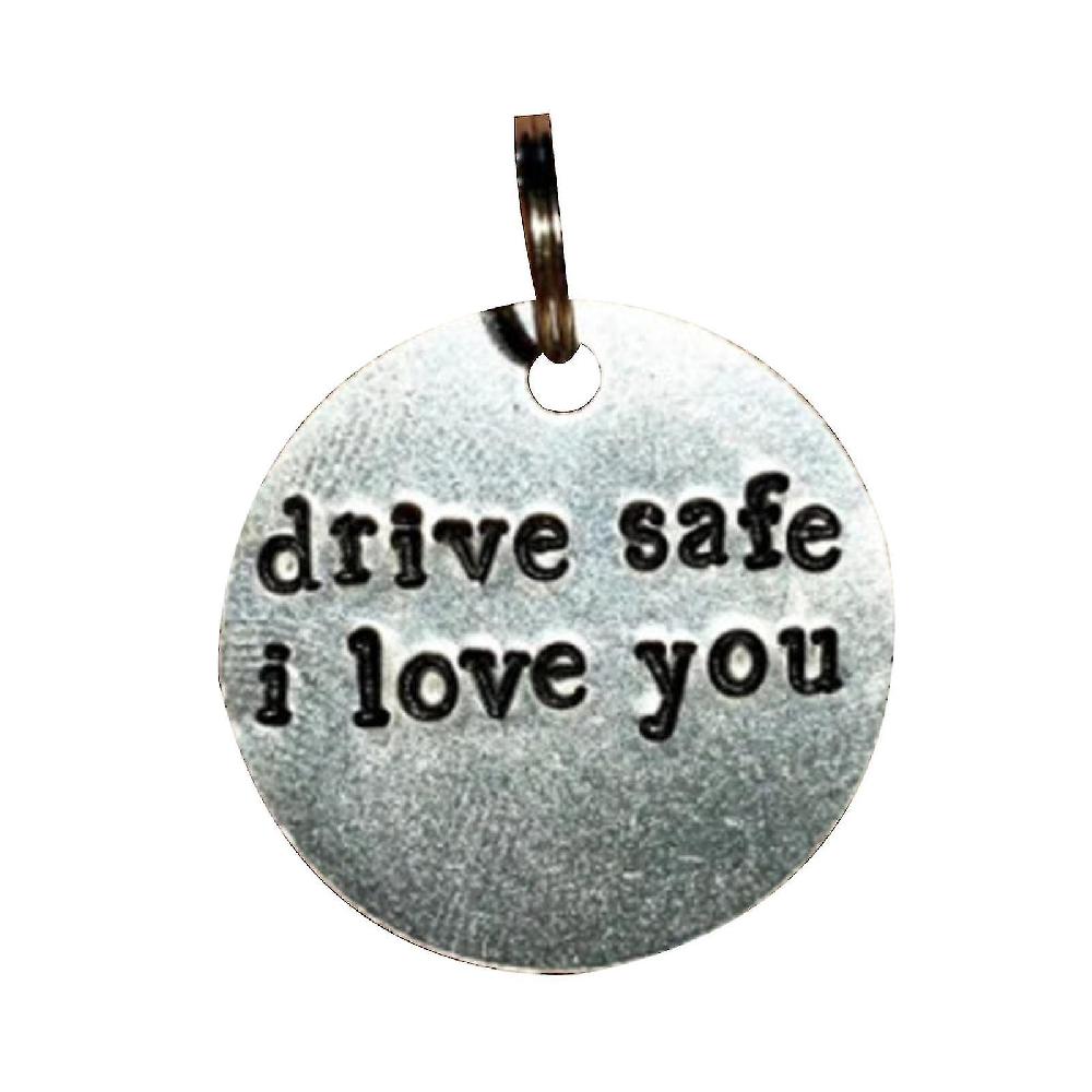 Guida sicuro perché ti amo Lettera ciondolo portachiavi portachiavi accessori auto Nuovo