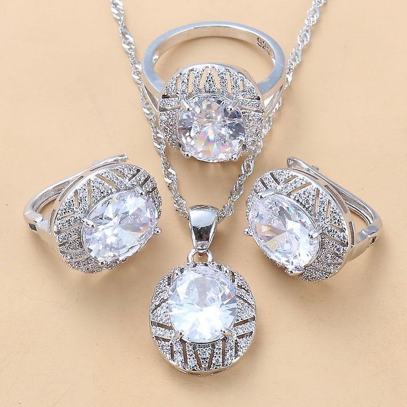 925 Set di bigiotteria da sposa in argento sterling Sottocosto