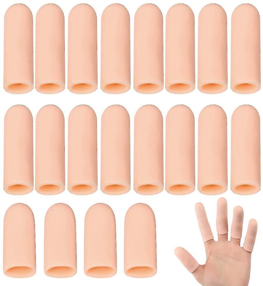 20 pezzi Protezione delle dita Silicone Gel Finger Cots Thumb Protection Finger Online