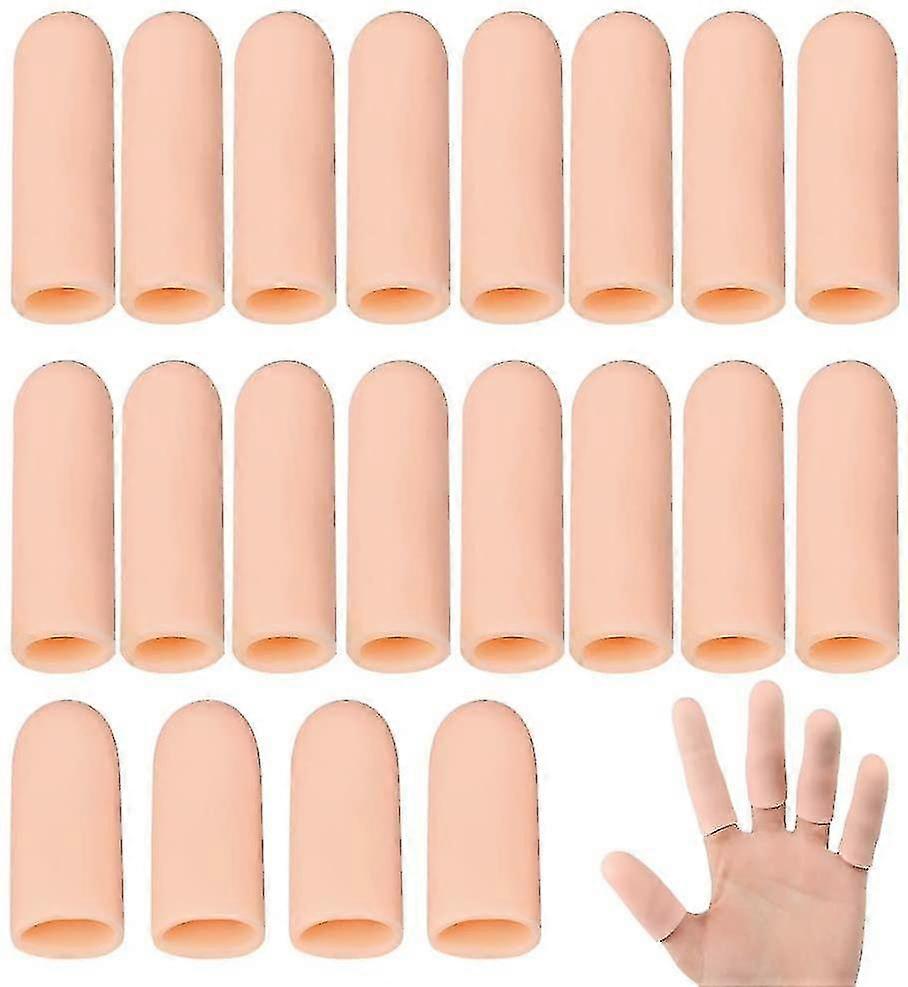 20 pezzi Protezione delle dita Silicone Gel Finger Cots Thumb Protection Finger In Vendita