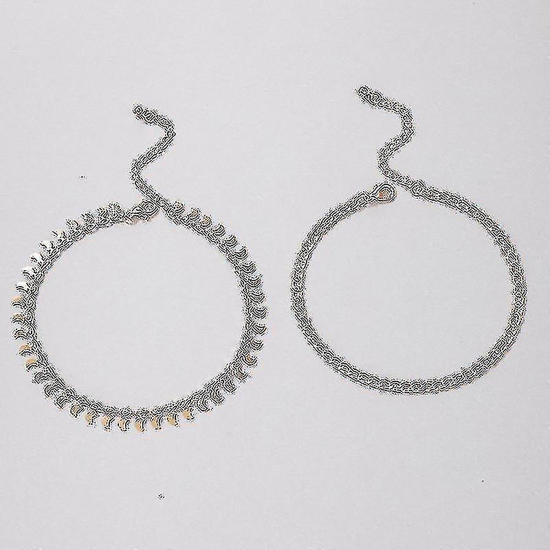 Tocona 2pcs / set Charms Moon Cavigliere per le donne oro spesso piede catena in lega metallo regolabile estate gioielli accessori 20911 Offerta migliore
