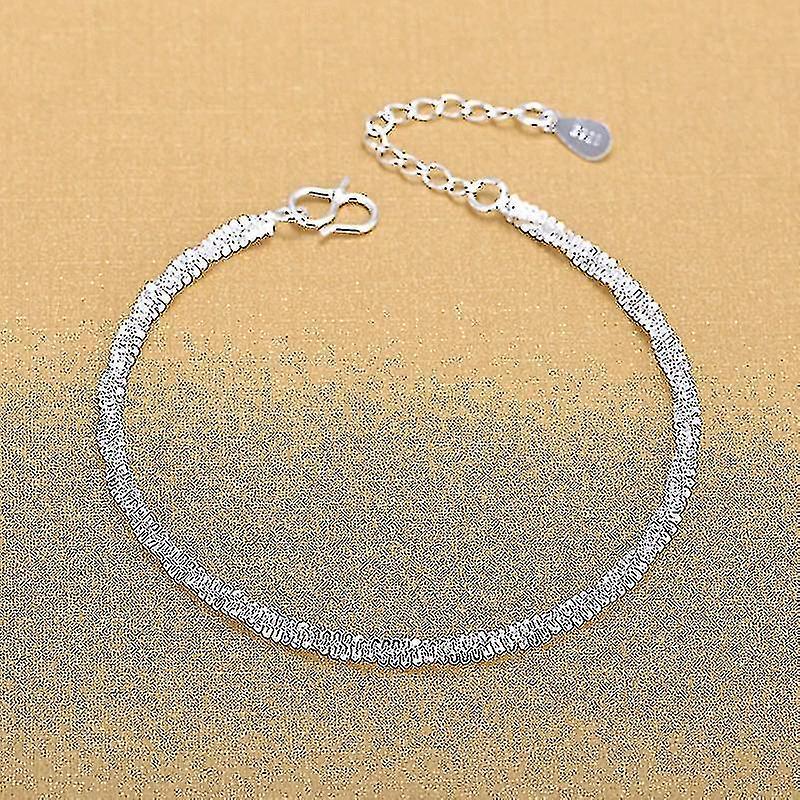 Argento colore regolabile maglie catena bracciali gioielli per donna accessori partito sl392 Grandi sconti