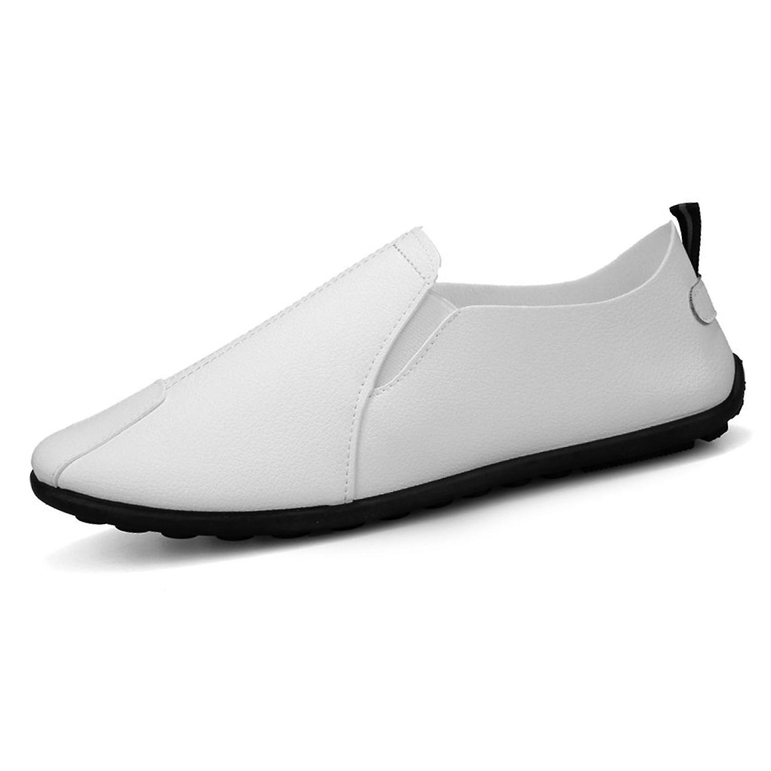 Mocassini piatti in vera pelle da uomo Slip Ons mocassini Casual Traspirante Morbido punta rotonda cuciture De Trasporto libero internazionale