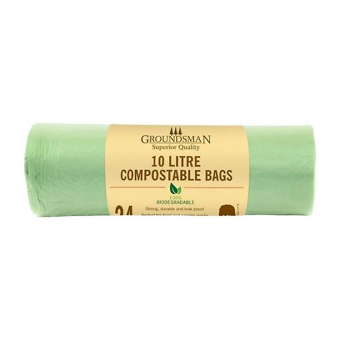 Groundsman 10L Compostable Plastic Bag (Pack Of 24) Italy