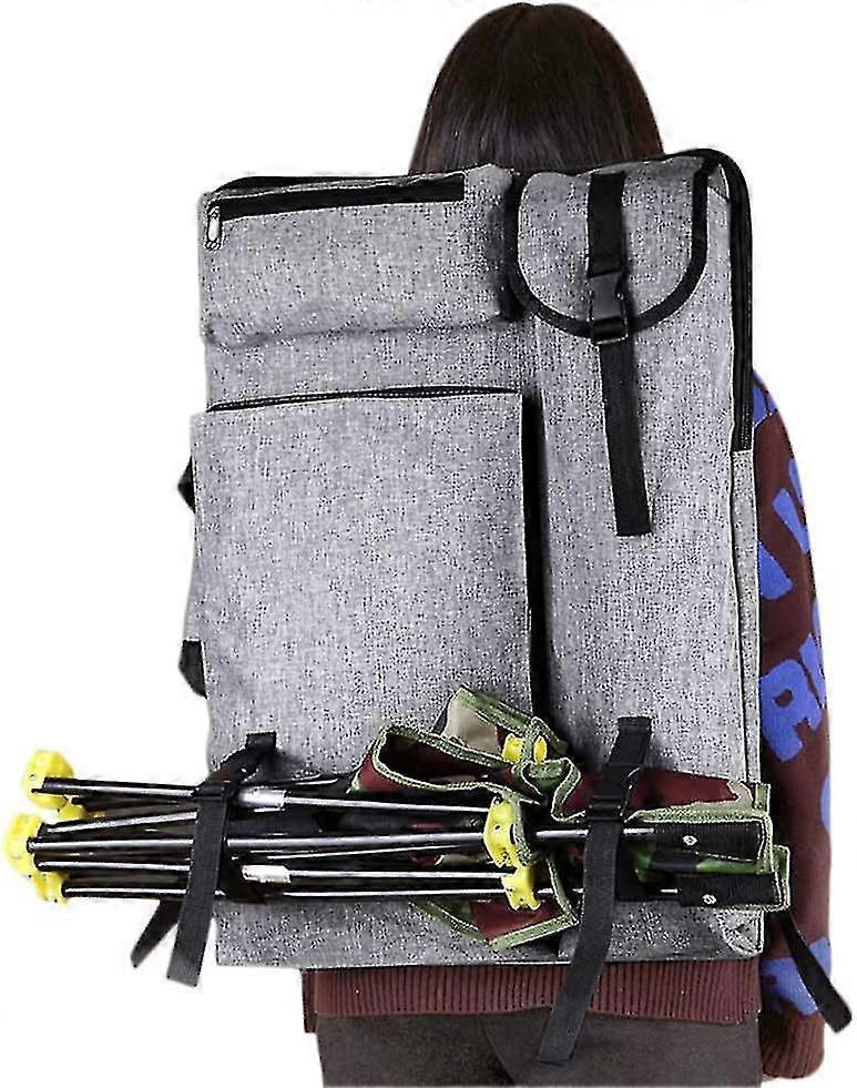 A2 Painting Drawing Board Storage Bag Waterproof Art Carry Tote Bag Multifunction Canvas A2 Art Portfolio Case Portable Large File Folder With Strap F Pezzi Unici