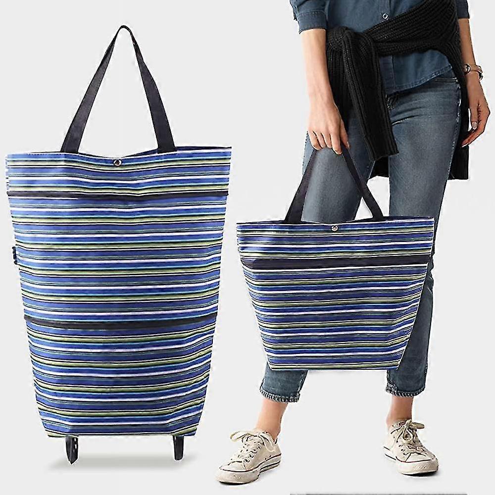 Foldable Shopping Bag With Wheels Foldable Shopping Bag With Wheels For Women-YuJia Soddisfazione Garantita