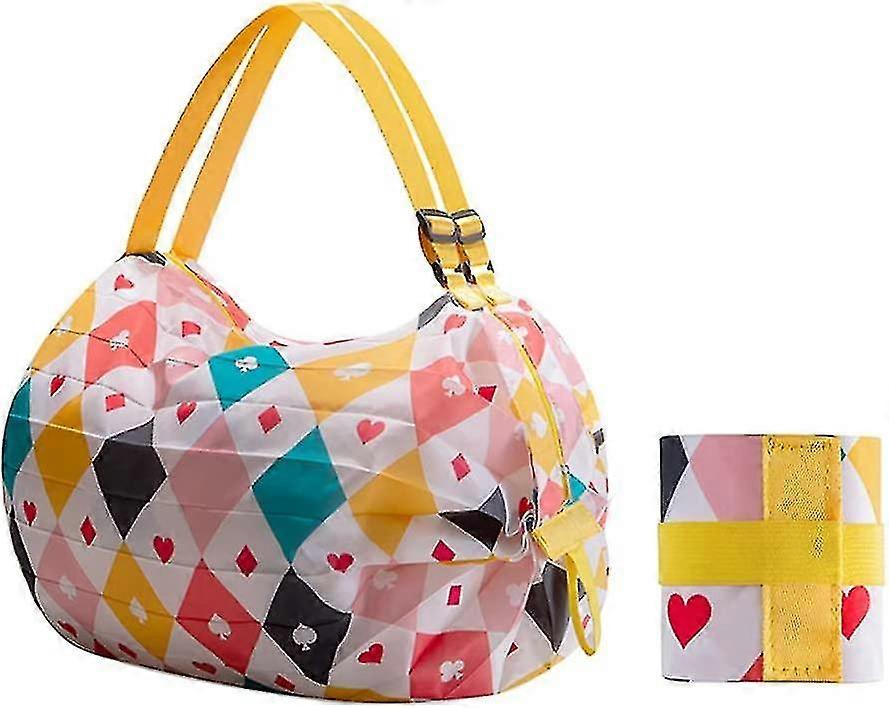 Dww-reusable Foldable Shopping Bag portable Shopping Bag lightweight Cloth Bag bag For Sports shopping grocery Eco-friendly Washable Tote Bag For Trav