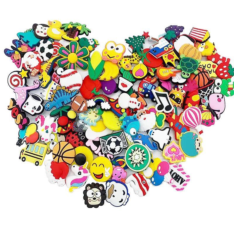 100 pz Casuale PVC Diversi Charms Scarpa per la Decorazione Scarpa