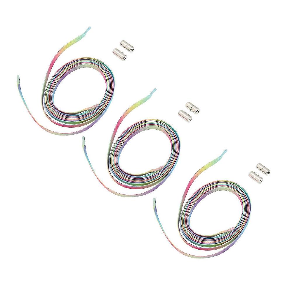 3 Sets Tieless Shoelaces 6 Elastic Shoe Laces 6 Tightly Buckles for Kids Adults Elderly#4 Black Friday