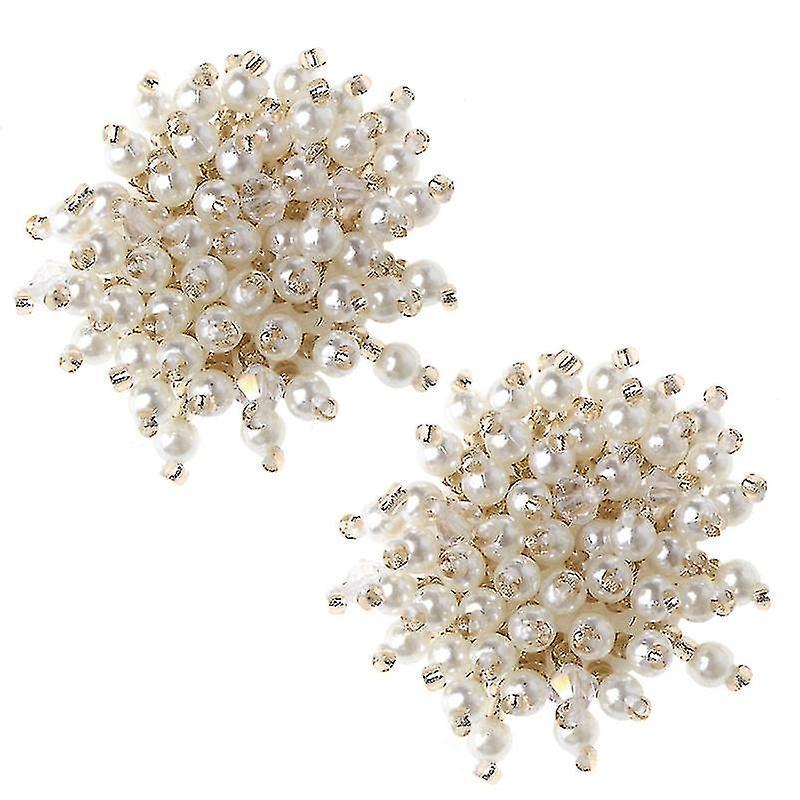2pcs Decorazione della scarpa Perla Vestiti Fai da te Tacchi alti Ciondoli da sposa Rivetto Moda Offerta natalizia