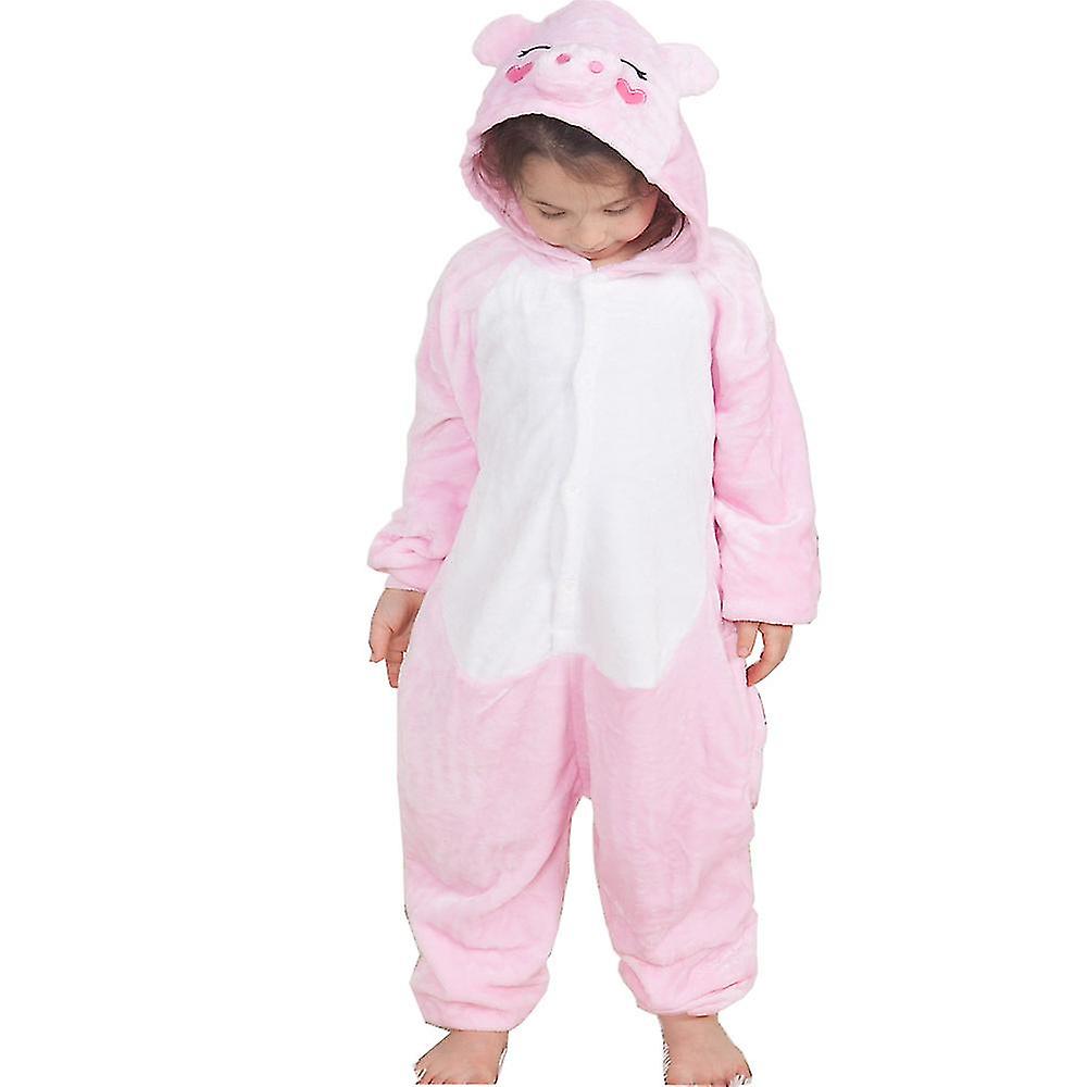 Flanella Autunno E Inverno/Pigiama Intero bambino Tessuto Ispessito - Pink Pig